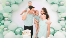 Hồ Ngọc Hà - Kim Lý tung ảnh gia đình, biểu cảm Leon ngày một xứng danh 'thánh meme'