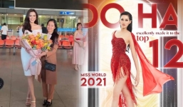 Hoàn thành sứ mệnh tại Miss World 2021, nhan sắc Đỗ Thị Hà gây chú ý trong ngày trở về quê hương