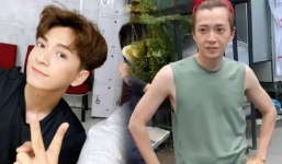 Sau loạt hình gầy gò, Ngô Kiến Huy tiếp tục đánh mất phong độ nam tính với khoảnh khắc 'lạ lắm'