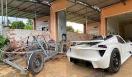 Thanh niên Việt Nam tự chế Porsche 918 Spyder bạc tỷ nhìn như thật gây sốt mạng