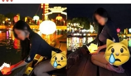 Gái xinh bị ném đá vì mặc áo dài 'quên mặc quần', show vòng 3 phản cảm ở Hội An