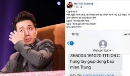 Trấn Thành kêu gọi được 3,2 tỷ hỗ trợ miền Trung chỉ sau 24h, 'ngày 19 chốt đơn' rồi sẽ đích thân chuyển tiền ủng hộ