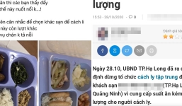 Suất cơm 150 nghìn nghèo nàn của khách sạn tại Quảng Ninh bị cô gái 'tố' khi đang đi cách ly