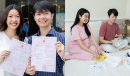 Á Hậu Thúy Vân sinh con trai đầu lòng sau khi cưới doanh nhân đại gia được 3 tháng