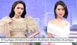 Thúy Ngân gắn hashtag tất cả hội Chị Em Chúng Mình trừ Hương Giang trên fanpage