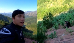 NTN lại làm vlog ‘thót tim’ liều nhảy xuống vách núi nhặt mũ 100 triệu 