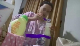 Lại xuất hiện người giúp việc uống trộm bình sữa của con khiến các mẹ ‘bỉm sữa’ lo lắng