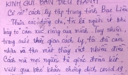Công dân cách ly từ nước ngoài về viết tâm thư cảm ơn sâu sắc các y bác sĩ Việt Nam