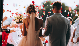 Ý nghĩa việc cô dâu đi qua cầu phải ném túi đỏ đựng gạo, tiền trong ngày cưới?