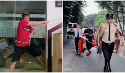 Đàm Vĩnh Hưng bất ngờ bắt Vũ Hà thành ‘xe kéo’ để đu trend tik tok