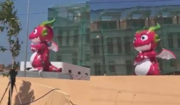 Linh vật ‘Rồng thanh long’ ở Bình Thuận vừa ‘lên sóng’ đã bị họa sĩ nước ngoài tố đạo nhái