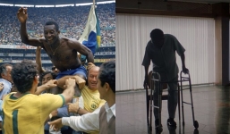 Vua bóng đá Pelé đình đám sân cỏ nay lại phải dùng nạng đi lại, sức khỏe yếu ớt