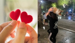 Nhờ ‘vác’ chó lên đầu lúc trời mưa, cô nàng 9x bỗng dưng ‘thoát ế’