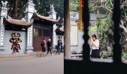 Cô gái lên chùa Hà thắp hương thì gặp bạn trai ‘vừa chia tay’ cùng ‘người ấy’ tay trong tay