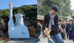 Tượng Nữ thần tự do ở Sa Pa sắp ‘hóa thành’ người H'Mông cầm khèn cho hợp VH địa phương