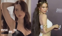 Ngọc Trinh diện đồ ren mỏng tang, cách đứng ‘uốn lượn’ khoe trọn vẻ ‘nức nở’