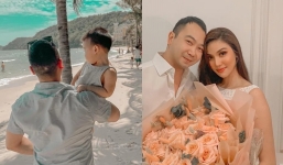 Chồng Lan Khuê bất ngờ công khai ảnh cận mặt của con trai giấu kín: Đôi mắt Connor gây chú ý