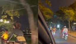 Cô gái mặc quần ‘cạn vải’, lượn vòng Hồ Tây khiến CĐM ‘ngao ngán’