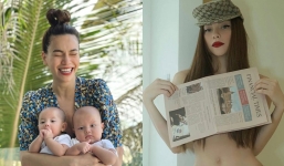 Bị chê bụng ‘lèo phèo’, gái 3 con Hồ Ngọc Hà khiến dân tình ‘ngạt’ vì bộ đồ 1 dây ‘bạo dạn’