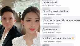 Thân mật với bà xã ở hồ bơi, Phan Mạnh Quỳnh bị dân mạng ‘tóm’ ngay bàn tay hư