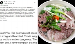 Khách Mỹ chê phở tái của Việt Nam là ‘tởm', tiệm phở Việt lên tiếng thẳng thừng