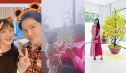 Showbiz 4/2: Nhã Phương hiếm hoi để lộ dung nhan ái nữ, Thủy Tiên 'thoát kén' cực táo bạo