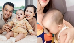 Võ Hạ Trâm đang livestream bỗng bị con gái 1 tuổi gây ngượng ngùng