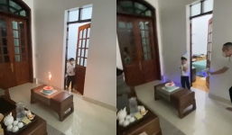 Con bị F0, cả nhà vẫn tổ chức sinh nhật động viên nhưng CĐM lại tò mò về số phận bánh kem?