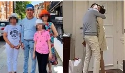 CĐM soi chi tiết lạ: ‘Anh trai nương tựa’ U60 mặc áo đôi với Hiền Hồ trong 1 chuyến du lịch cùng vợ con