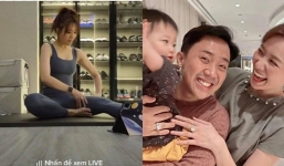 Hari Won đăng ảnh tập thể dục, Song Luân lập tức bóc phốt về ‘chiếc bụng phẳng lì’