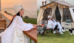 Ngọc Trinh lộ ảnh chơi đùa cùng con trai, vóc dáng thực lộ rõ qua cam thường
