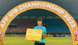 Tiếp bước đàn anh, tiền đạo U19 Việt Nam giành danh hiệu Vua phá lưới giải Đông Nam Á