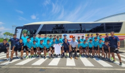 ĐT U19 Việt Nam có hoạt động đầy ý nghĩa nhân chuyến tập huấn tại Nhật Bản