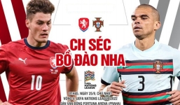 Trực tiếp Cộng hòa Séc vs Bồ Đào Nha, link xem trực tiếp Cộng hòa Séc vs Bồ Đào Nha: 01h45 25/09/2022