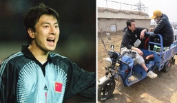 Cựu thủ môn tuyển Trung Quốc từng dự World Cup phải đi bán hàng rong