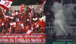 Vòng 21 V-League: Một CĐV Hải Phòng phải đi cấp cứu vì nổ bóng bay