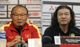 Ông Kim Pan Gon chúc mừng ĐT Việt Nam, HLV Park Hang-seo nói gì về tấm thẻ đỏ của Văn Toàn?