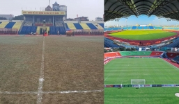 V-League 2023 khiến CĐV thất vọng vì mặt sân kém chất lượng