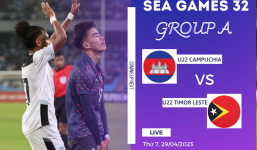 Nhận định U22 Campuchia vs U22 Timor Leste (19h00 29/04/2023) SEA Games 32