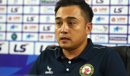 Chia điểm trước Nam Định, HLV Nguyễn Đức Thắng hết lời ngợi khen 2 cầu thủ