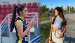 Chiêm ngưỡng nhan sắc tựa 'thiên thần' của mỹ nhân bóng chuyền Kazakhstan