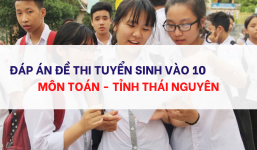 Đáp án đề thi môn Toán tuyển sinh lớp 10 Thái Nguyên năm 2023 cực nhanh, cực chính xác