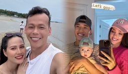 V-League tạm nghỉ, cầu thủ Việt tranh thủ đi chơi: Bùi Tiến Dũng hạnh phúc bên gia đình nhỏ