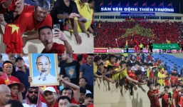 Những hình ảnh đẹp tại 'chảo lửa' Thiên Trường trận Việt Nam thắng Syria