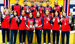 Tuyển cầu mây Việt Nam lần thứ 2 liên tiếp đăng quang ở giải thế giới