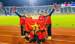 Giành HCV lịch sử ở giải điền kinh châu Á, '4 cô gái Vàng' nhận thưởng ra sao?