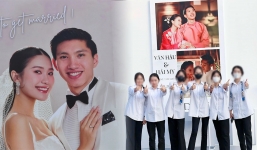 Rạp cưới của Đoàn Văn Hậu và Doãn Hải My trở thành địa điểm check-in cực xịn tại Thái Bình