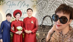 Mẹ vợ Đoàn Văn Hậu chiếm spolight trong hôn lễ vì nhan sắc xinh đẹp, tươi trẻ