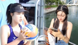 Hot girl bóng chuyền Hàn Quốc gây sốt với làn da phát sáng, nhan sắc không thua kém idol K-Pop
