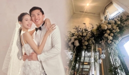Cận cảnh không gian tiệc cưới đầy sang trọng của Đoàn Văn Hậu và Doãn Hải My tại Hà Nội